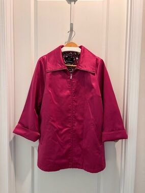 dennis basso Fuchsia Trench Coat